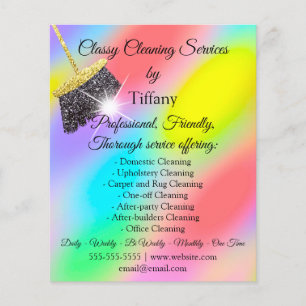 Classy Cleaning Services House Keeping Holograph Flyer