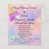 Classy Cleaning Services House Keeping HolographIC Flyer (Front)