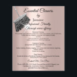 Classy Cleaning Services House Keeping Rose Silver Flyer<br><div class="desc">As a cleaning services provider, promoting your business to reach a wider audience and attract more clients is essential. One of the most effective ways to do this is by designing a brochure or flyer that showcases your services and prices in a visually appealing way. A well-designed brochure can help...</div>