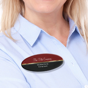 Classy Closing Agent Real Estate Name Tag
