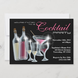Classy Cocktail Party Invitations