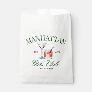 Classy Cocktails Green & Red Girl's Club Favour Bag