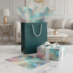 Classy Colourful Gold Marble Gift Wrap Tissue Pape Paper