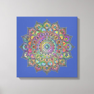 Classy Colourfully Mandala India Style 1 Canvas Print