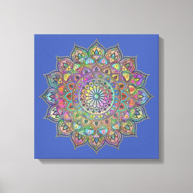 Classy Colourfully Mandala India Style 1 Canvas Print (Front)