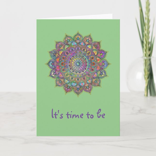 Classy Colourfully Mandala India Style 1 Card (Front)