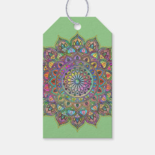 Classy Colourfully Mandala India Style 1 Gift Tags