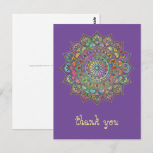 Classy Colourfully Mandala India Style 1 Postcard