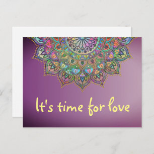 Classy Colourfully Mandala India Style 1 Postcard