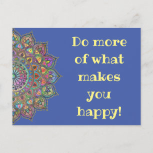 Classy Colourfully Mandala India Style 1 Postcard