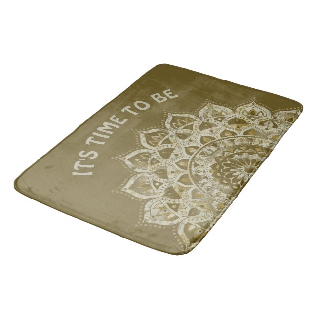 Classy Colourfully Mandala India Style 4 Bath Mat (Angled)