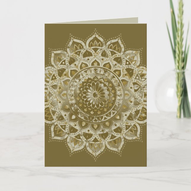 Classy Colourfully Mandala India Style 4 Card (Front)