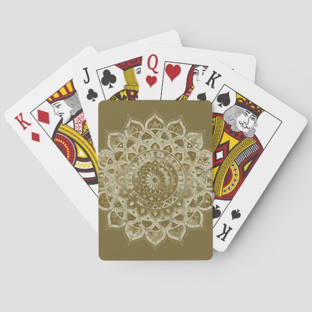 Classy Colourfully Mandala India Style 4 Playing Cards (Back)