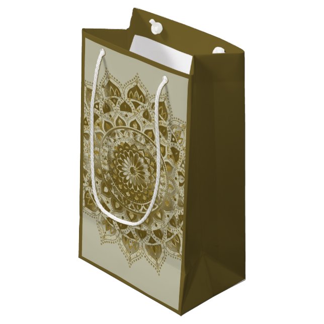 Classy Colourfully Mandala India Style 4 Small Gift Bag (Front Angled)