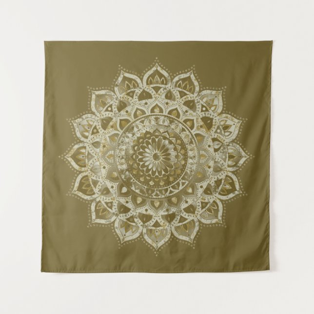 Classy Colourfully Mandala India Style 4 Tapestry (Front)