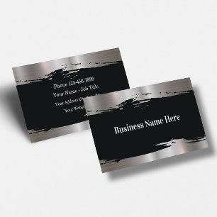 Classy Construction Business Cards Glossy