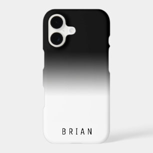 Classy COOL Gradient Black and White Personalized