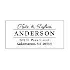 Classy Couple Elegant Monogram Return Address