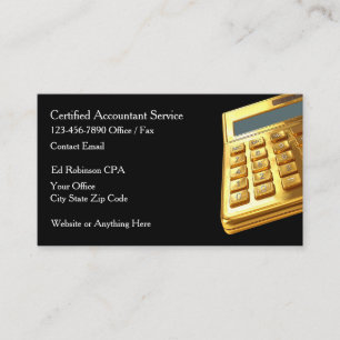 Classy CPA Accountant Business Cards