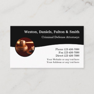 Classy Criminal Defense Law Group Business Card