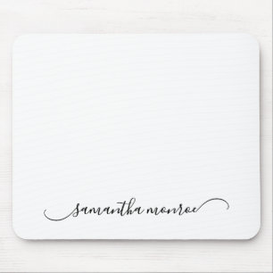 Classy Curved Swash Signature Given Name Mouse Pad