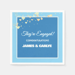 Classy, Custom Engagement Congrats Napkin