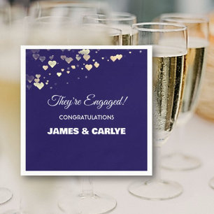 Classy, Custom Engagement Congrats Napkin