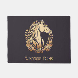 Classy Custom Horse Farm Doormat
