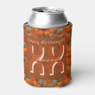 Classy Custom Lilies Floral Nature-Inspired Party Can Cooler