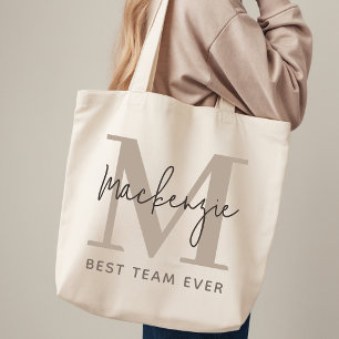 Classy Custom Tote Bag Gift for Coworker or Bride