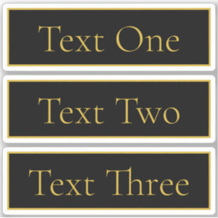 Classy Customizable Black & Faux Gold