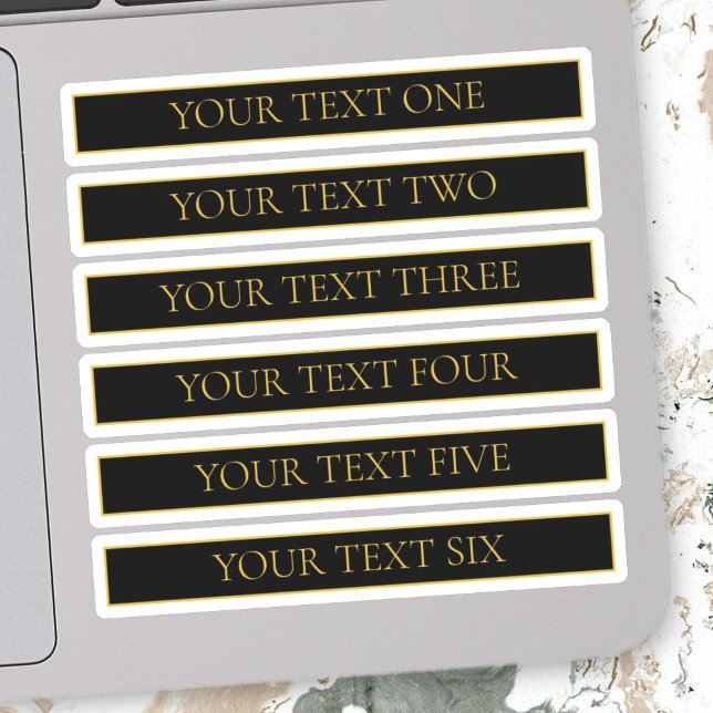 Classy Customizable Black & Faux Gold (Creator Uploaded)