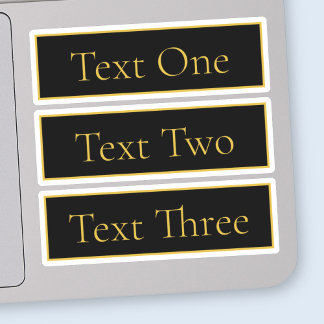Classy Customizable Black & Faux Gold