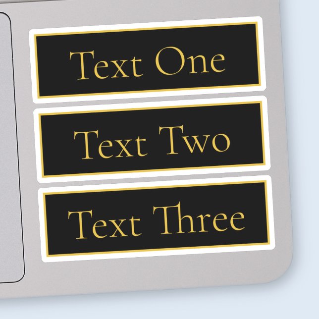 Classy Customizable Black & Faux Gold (Creator Uploaded)