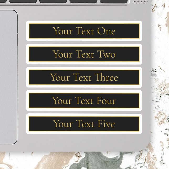 Classy Customizable Black & Faux Gold (Creator Uploaded)