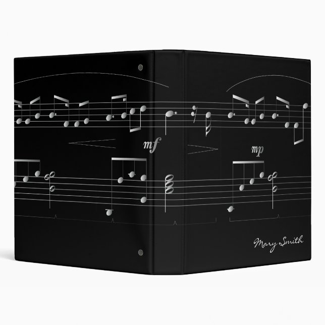 Classy Customizable Music Binder 1" (Background)