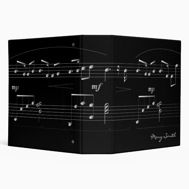 Classy Customizable Music Binder 2" (Background)