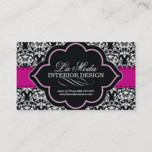 Classy Damask Business Card