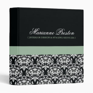 Classy Damask Salon Appointment Binder