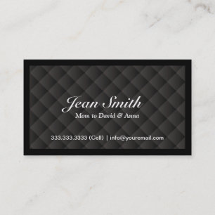 Classy Dark Diamond Quilt Mommy Card