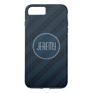 Classy Dark Navy Custom Monogram Version 2.0 Case-Mate iPhone Case