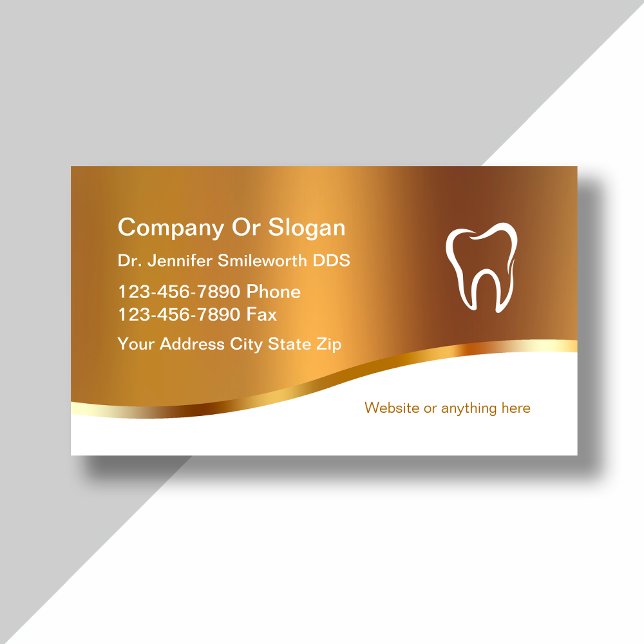 Classy Dentist Business Cards (Creator Uploaded)