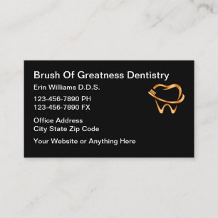 Classy Dentist Cartes de visite de thème