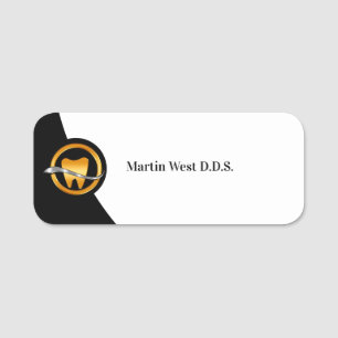 Classy Dentist Office Staff Theme Name Tags