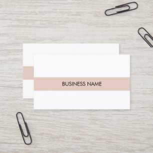 Classy Design Modern Elegant Plain Company Business Card