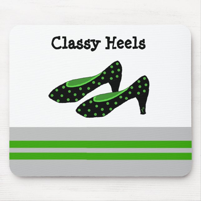 Classy Designer Heels Mouse Pad (Front)