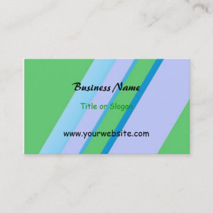 Classy Diagonal Stripe Design Business Card