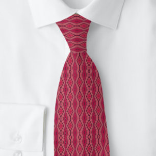 Classy Diamond Business Pink NeckTie