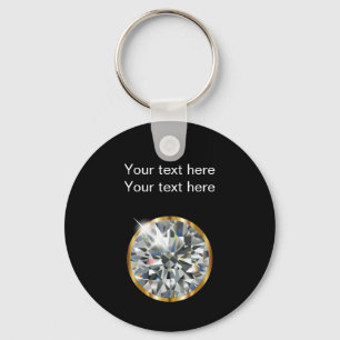 Classy Diamond Jewel Theme Keychain
