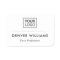 Classy divider custom logo elegant white name tag